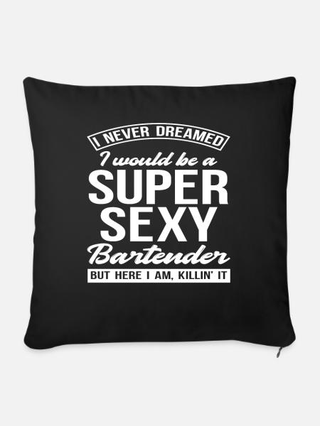 Barkeeper - Sofakissenbezug 45 x 45 cm - Schwarz