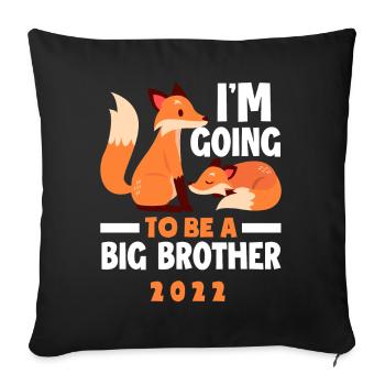 Frère Fuchs Frères et sœurs Progéniture 2022 - Housse de coussin décorative 45 x 45 cm - noir - Devant
