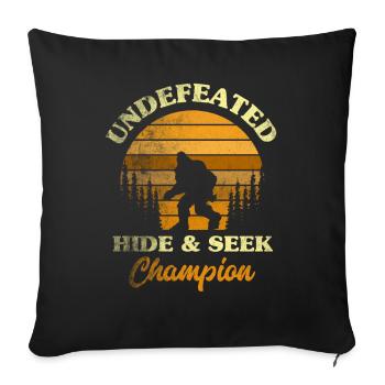 Sasquatch - Housse de coussin décorative 45 x 45 cm - noir - Devant
