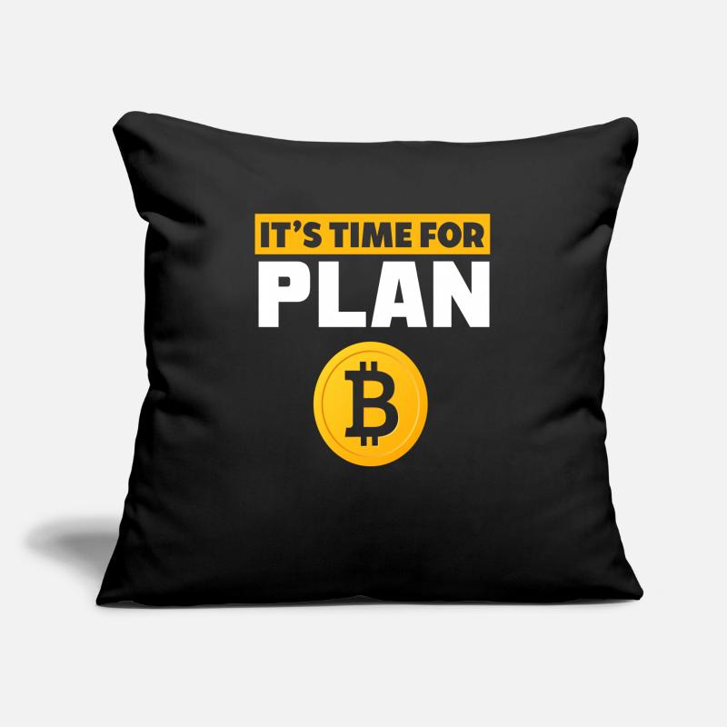 Bitcoin Sofa pillowcase 17,3'' x 17,3'' (45 x 45 cm)