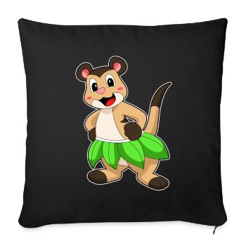 Ballerina Danse Ballérine de Suricate - Housse de coussin décorative 45 x 45 cm - noir - Devant