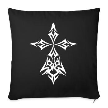 Hermine Celte Tribale Cadeau Pour Breton Celte - Housse de coussin décorative 45 x 45 cm - noir - Devant