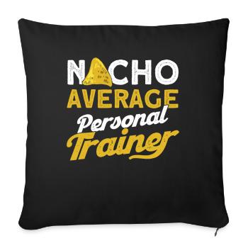 Fitness Workout Motivation Entraîneur personnel - Housse de coussin décorative 45 x 45 cm - noir - Devant