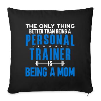 Fitness Workout Motivation Personal Trainer - Sofa pillowcase 17,3'' x 17,3'' (45 x 45 cm) - black - Front