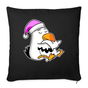 Albatross Seagull Bird - Sofa pillowcase 17,3'' x 17,3'' (45 x 45 cm) - black - Front