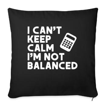 Accountant Gift Profession Finance Tax Advisor - Sofa pillowcase 17,3'' x 17,3'' (45 x 45 cm) - black - Front