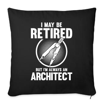 Architect Gift Profession Architecture Job Architect - Sofa pillowcase 17,3'' x 17,3'' (45 x 45 cm) - black - Front