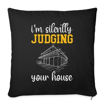 Architect Gift Profession Architecture Job Architect - Sofa pillowcase 17,3'' x 17,3'' (45 x 45 cm) - black - Front