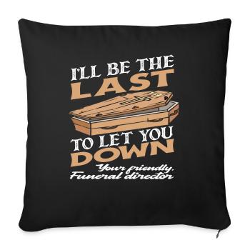 Croque-mort - Housse de coussin décorative 45 x 45 cm - noir - Devant