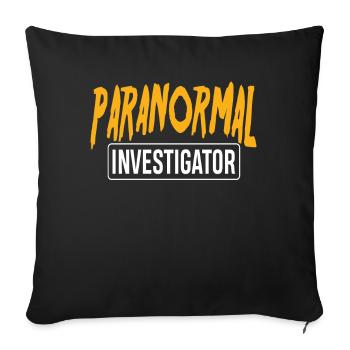 Ghost Hunters - Sofa pillowcase 17,3'' x 17,3'' (45 x 45 cm) - black - Front