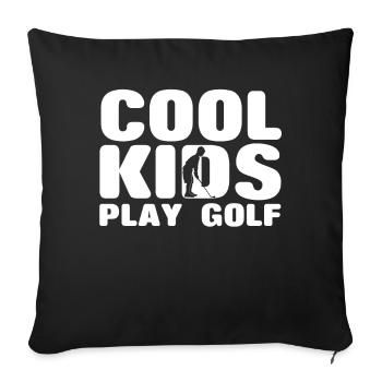 Golf Player Saying Gift Idea - Sofa pillowcase 17,3'' x 17,3'' (45 x 45 cm) - black - Front