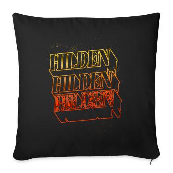 Hilden Deutschland Stadt Skyline Heimat Schrift - Sofakissenbezug 45 x 45 cm - Schwarz - Vorne