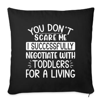 Baby-sitter Gift Babysitting Meilleure baby-sitter - Housse de coussin décorative 45 x 45 cm - noir - Devant