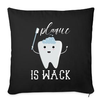 Dentiste Cadeau dentaire Étudiant en médecine Dentiste - Housse de coussin décorative 45 x 45 cm - noir - Devant