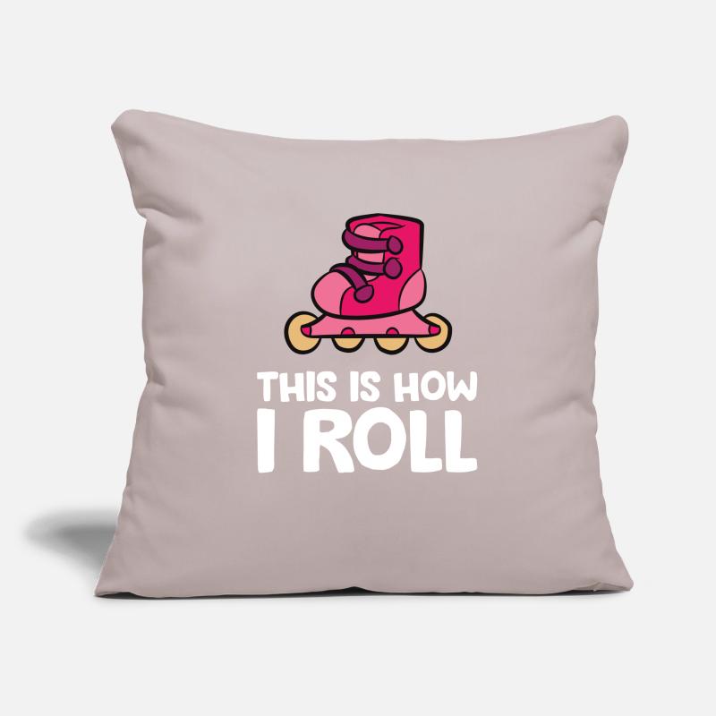 Inline Skating Rollerblading This Is How I Roll Sofa pillowcase 17,3'' x 17,3'' (45 x 45 cm)
