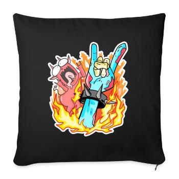 Zombie Hand Rocker - Sofa pillowcase 17,3'' x 17,3'' (45 x 45 cm) - black - Front