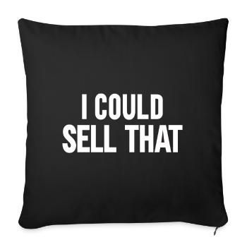 Agent immobilier Courtier Profession Immobilier - Housse de coussin décorative 45 x 45 cm - noir - Devant