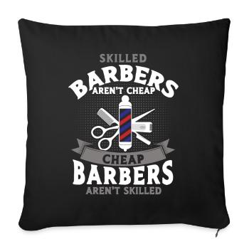 Hairdresser Saying Gift Hair Salon Hairdresser - Sofa pillowcase 17,3'' x 17,3'' (45 x 45 cm) - black - Front