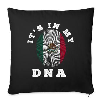 Famille biologique d’origine mexicaine - Housse de coussin décorative 45 x 45 cm - noir - Devant
