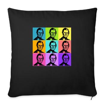King Charles Colours - Sofa pillowcase 17,3'' x 17,3'' (45 x 45 cm) - black - Front