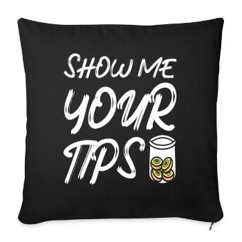 Barman Gift Mixologist Saying Bar - Housse de coussin décorative 45 x 45 cm - noir - Devant