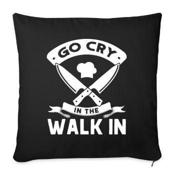 Chef Saying Gift Funny Chef - Sofa pillowcase 17,3'' x 17,3'' (45 x 45 cm) - black - Front
