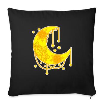 Crescent - Sofa pillowcase 17,3'' x 17,3'' (45 x 45 cm) - black - Front
