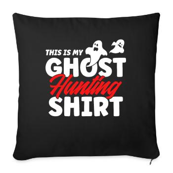 C'est ma chasse aux fantômes - Housse de coussin décorative 45 x 45 cm - noir - Devant
