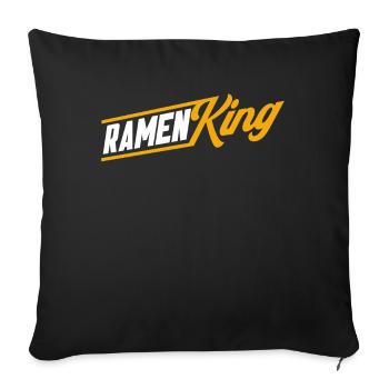Ramen Noodle Lovers Chopsticks Japanese Noodle - Sofa pillowcase 17,3'' x 17,3'' (45 x 45 cm) - black - Front