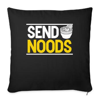 Ramen Noodle Lover Chopsticks Japanese Noodle - Sofa pillowcase 17,3'' x 17,3'' (45 x 45 cm) - black - Front