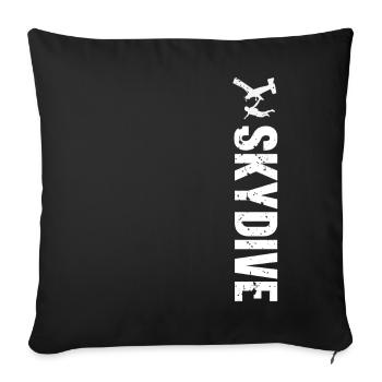 Skydiving Parachuting Parachute - Sofa pillowcase 17,3'' x 17,3'' (45 x 45 cm) - black - Front