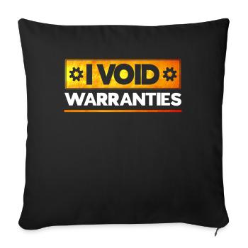 Mechanic Garage Gift for Mechanics - Sofa pillowcase 17,3'' x 17,3'' (45 x 45 cm) - black - Front