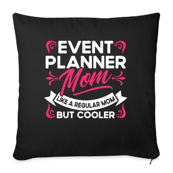 Event Planner Wedding Planner Event Manager - Sofa pillowcase 17,3'' x 17,3'' (45 x 45 cm) - black - Front
