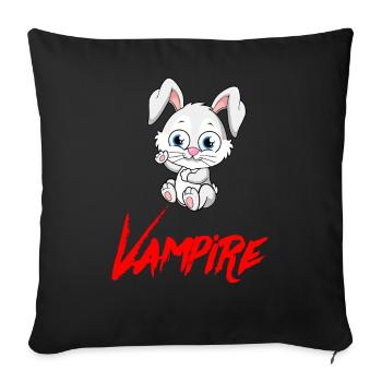 VAMPIRE HASE Halloween Apocalypse Horror Monster - Sofa pillowcase 17,3'' x 17,3'' (45 x 45 cm) - black - Front