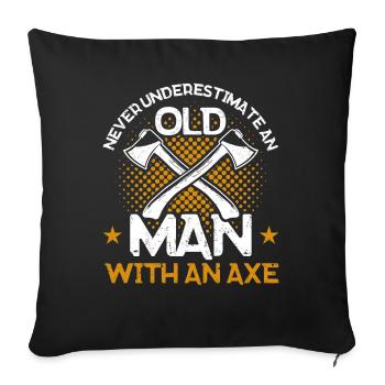 Axe Thrower Axe Throw Axe Gift - Sofa pillowcase 17,3'' x 17,3'' (45 x 45 cm) - black - Front