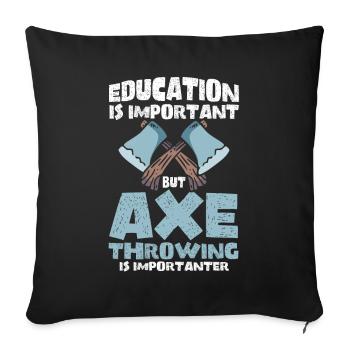 Axe Thrower Axe Throw Axe Gift - Sofa pillowcase 17,3'' x 17,3'' (45 x 45 cm) - black - Front