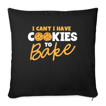 Boulangerie Boulangerie Boulanger Boulanger - Housse de coussin décorative 45 x 45 cm - noir - Devant