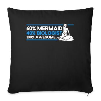 Marine Biologist Ocean Gift Marine Biology - Sofa pillowcase 17,3'' x 17,3'' (45 x 45 cm) - black - Front