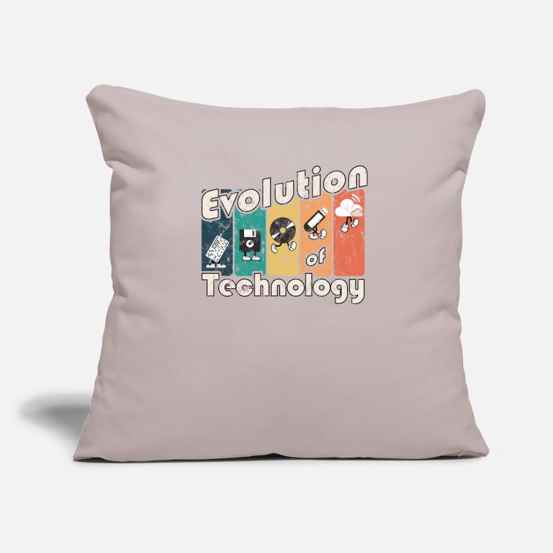 Évolution de la technologie Housse de coussin décorative 45 x 45 cm