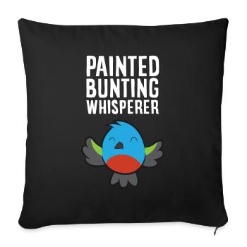 Murmure Papal Finch - Housse de coussin décorative 45 x 45 cm - noir - Devant