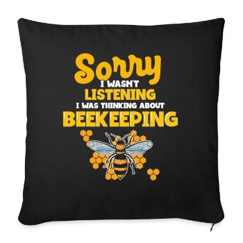 Beekeeping Beekeepers Bees Honey Beekeepers - Sofa pillowcase 17,3'' x 17,3'' (45 x 45 cm) - black - Front