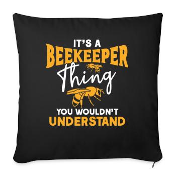 Beekeeping Beekeepers Bees Honey Beekeepers - Sofa pillowcase 17,3'' x 17,3'' (45 x 45 cm) - black - Front
