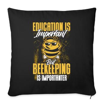 Beekeeping Beekeepers Bees Honey Beekeepers - Sofa pillowcase 17,3'' x 17,3'' (45 x 45 cm) - black - Front