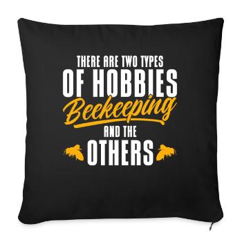Beekeeping Beekeepers Bees Honey Beekeepers - Sofa pillowcase 17,3'' x 17,3'' (45 x 45 cm) - black - Front