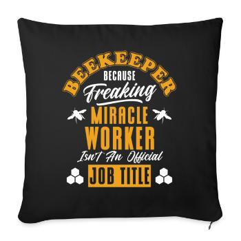 Beekeeping Beekeepers Bees Honey Beekeepers - Sofa pillowcase 17,3'' x 17,3'' (45 x 45 cm) - black - Front