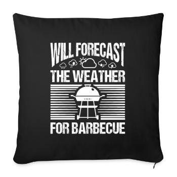 Meteorologist saying gift meteorology - Sofa pillowcase 17,3'' x 17,3'' (45 x 45 cm) - black - Front