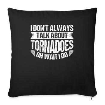 Meteorologist saying gift meteorology - Sofa pillowcase 17,3'' x 17,3'' (45 x 45 cm) - black - Front