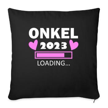 Onkel Loading 2023 - Sofakissenbezug 45 x 45 cm - Schwarz - Vorne