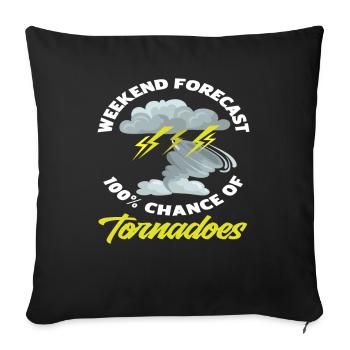 Storm Chaser Weekend Storm Chase - Sofa pillowcase 17,3'' x 17,3'' (45 x 45 cm) - black - Front