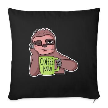 Employé paresseux - Housse de coussin décorative 45 x 45 cm - noir - Devant